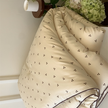 汇庭 2023新款雅棉春秋被-实拍 麦芽