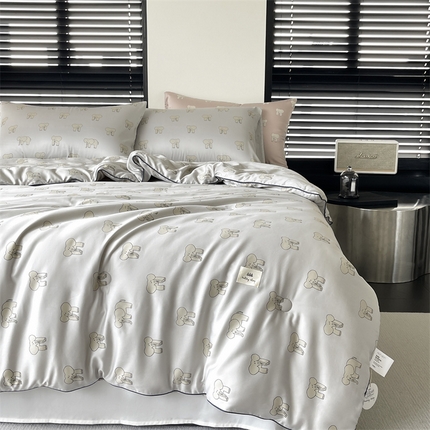 汇庭 2023新款雅棉春秋被-棚拍 多多象灰