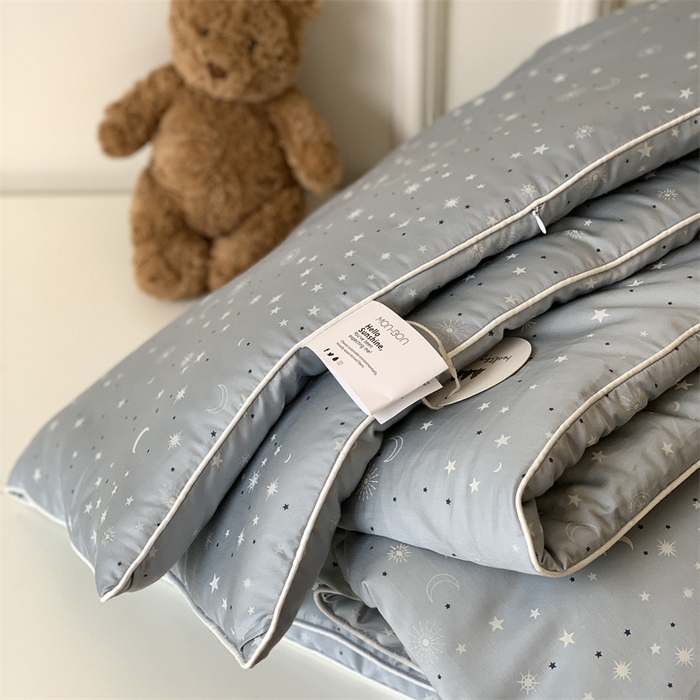 91家纺网 家纺一手货源 找家纺 汇庭 2023新款雅棉春秋被-实拍 星月