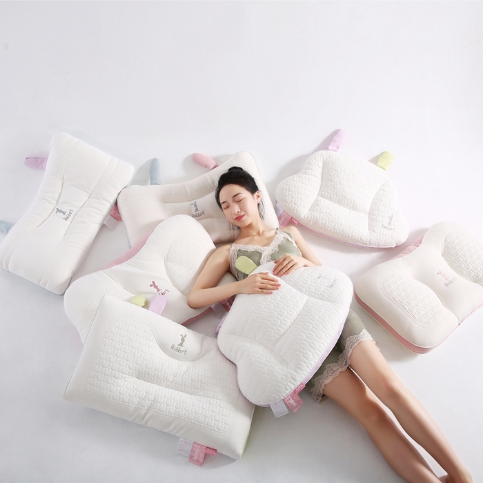 91家纺网 家纺一手货源 找家纺 （总）拾光枕芯 2023新款兔耳朵护颈软枕