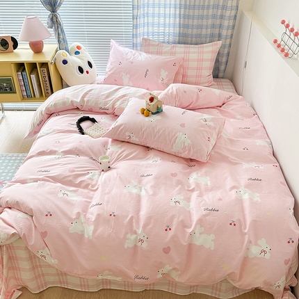 91家纺网 家纺一手货源 找家纺 （总）昔可家纺 2023新款全棉卡通动物印花四件套