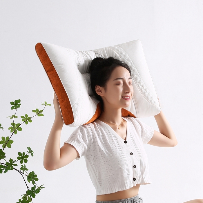 91家纺网 家纺一手货源 找家纺 （总）拾光枕芯 2023新款针织科技护颈枕