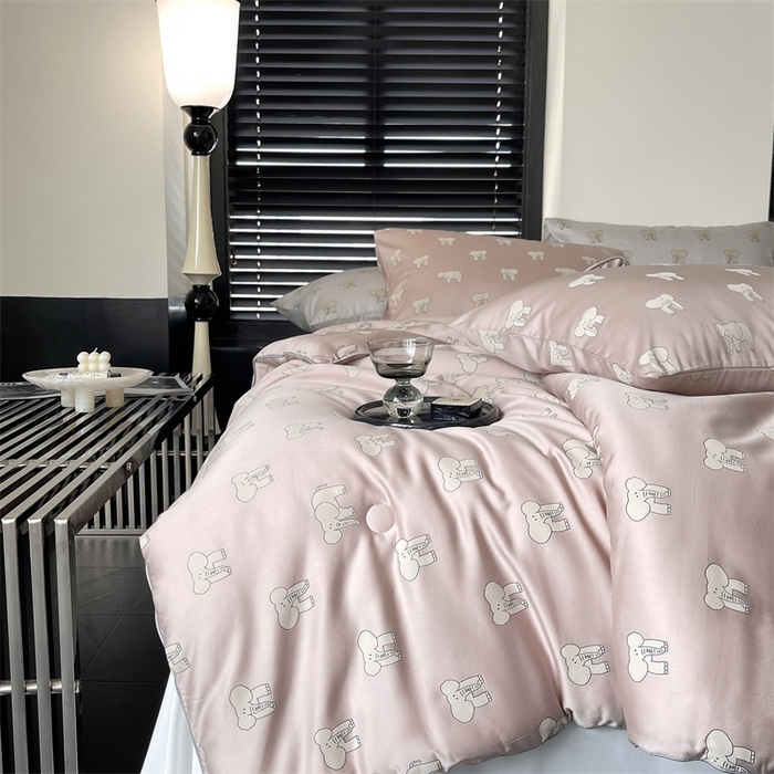 91家纺网 家纺一手货源 找家纺 汇庭 2023新款雅棉春秋被-棚拍 多多象粉