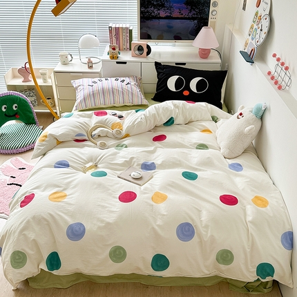 （总）昔可家纺 2023新款全棉大版数码枕套四件套