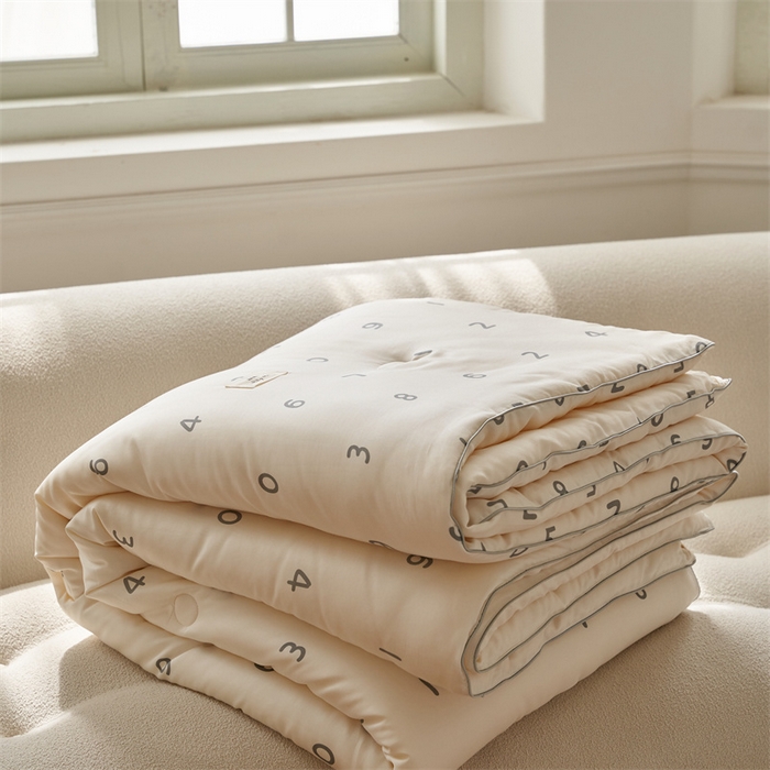 91家纺网 家纺一手货源 找家纺 汇庭 2023新款雅棉春秋被-棚拍 小幸运