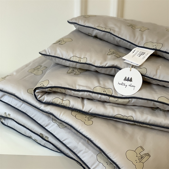 91家纺网 家纺一手货源 找家纺 汇庭 2023新款雅棉春秋被-实拍 多多象灰