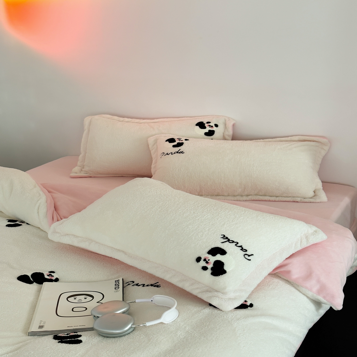 91家纺网 家纺一手货源 找家纺 （总）萝莉家纺 2023新款冬季加厚软绵绵的泰迪绒美丽绒毛巾绣牛奶绒四件套