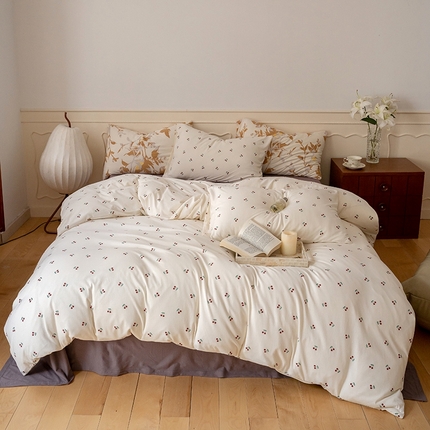 91家纺网 家纺一手货源 找家纺 （总）华超针织 2023新款天竺棉印花四件套