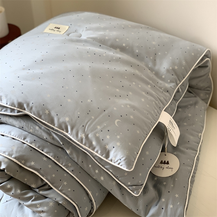 91家纺网 家纺一手货源 找家纺 汇庭 2023新款雅棉春秋被-实拍 星月