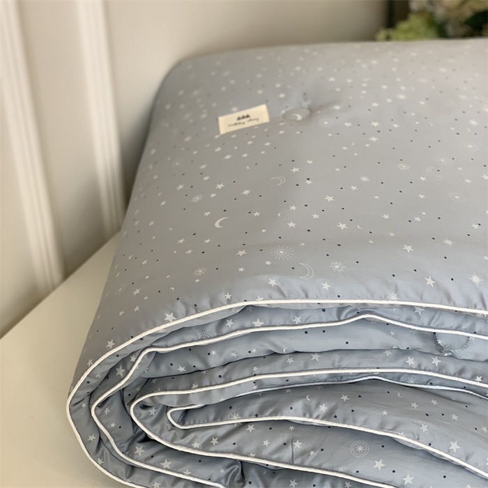 91家纺网 家纺一手货源 找家纺 汇庭 2023新款雅棉春秋被-实拍 星月