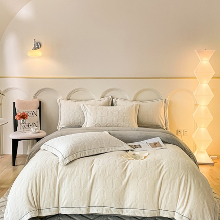 91家纺网 家纺一手货源 找家纺 （总）金麦家纺 2023新款舒适320克烂花牛奶绒四件套