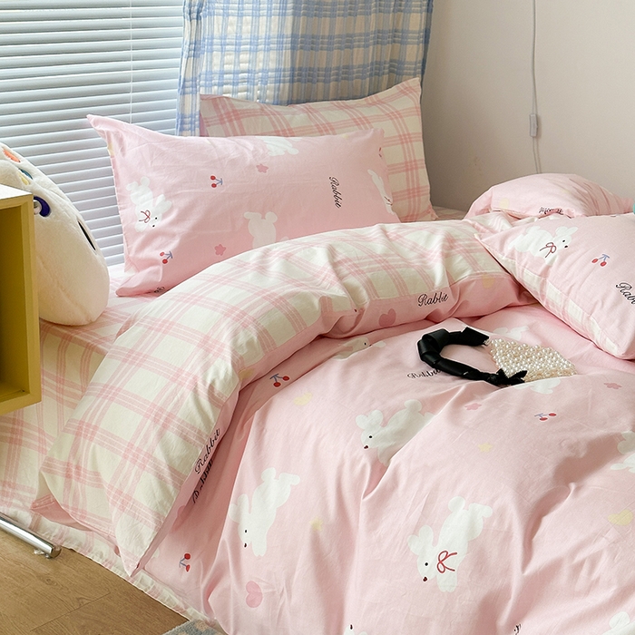 91家纺网 家纺一手货源 找家纺 （总）昔可家纺 2023新款全棉卡通动物印花四件套