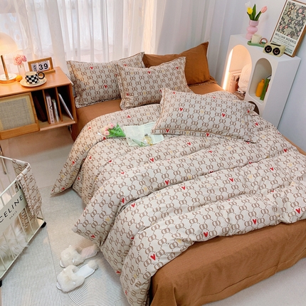 91家纺网 家纺一手货源 找家纺 （总）庭笙 新款全棉加厚喷气 生态磨毛四件套