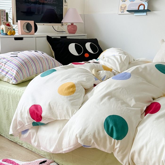 91家纺网 家纺一手货源 找家纺 （总）昔可家纺 2023新款全棉大版数码枕套四件套