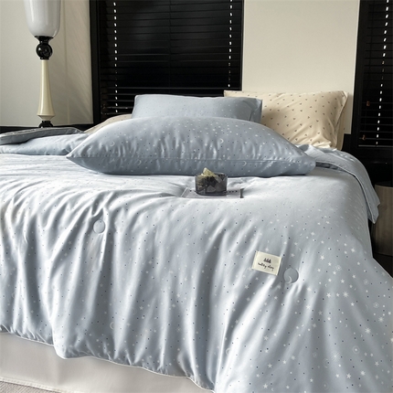汇庭 2023新款雅棉春秋被-棚拍 星月