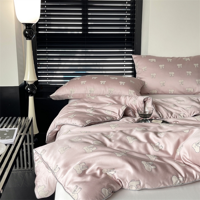 91家纺网 家纺一手货源 找家纺 汇庭 2023新款雅棉春秋被-棚拍 多多象粉