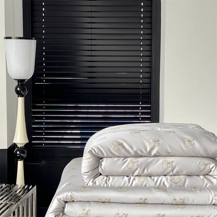 91家纺网 家纺一手货源 找家纺 汇庭 2023新款雅棉春秋被-棚拍 多多象灰