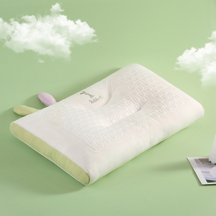 91家纺网 家纺一手货源 找家纺 拾光枕芯 2023新款兔耳朵护颈软枕 2