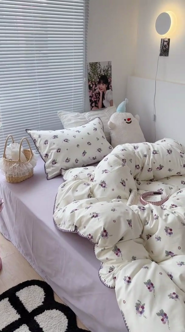 91家纺网 家纺一手货源 找家纺 （总）2023新款全棉印花贝壳三角针四件套