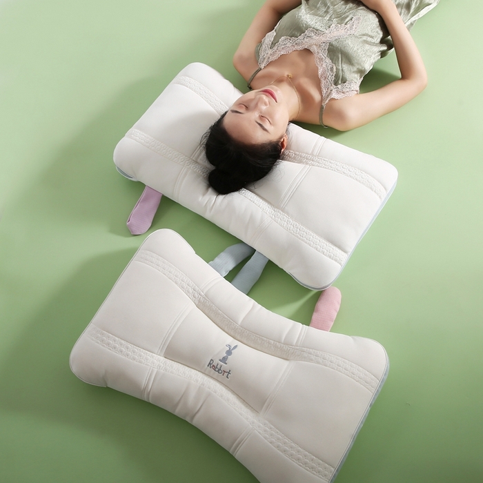 91家纺网 家纺一手货源 找家纺 拾光枕芯 2023新款兔耳朵护颈软枕 3