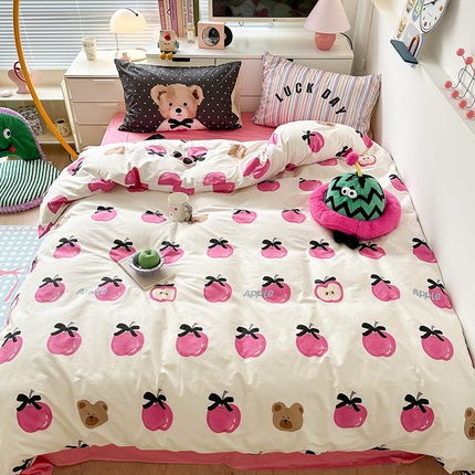 91家纺网 家纺一手货源 找家纺 （总）昔可家纺 2023新款全棉大版数码枕套四件套