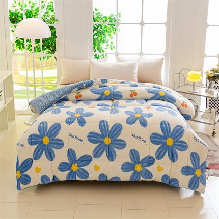 91家纺网 家纺一手货源 找家纺 （总）八方汇（一户被芯生活馆） 2023新款牛奶绒豆豆被春秋被冬被被芯