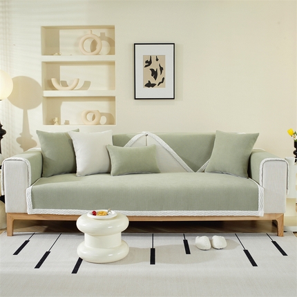 共鸣沙发垫 2023新款秋冬新款沙发垫--棉朵绒沙发垫 棉朵绒绿色