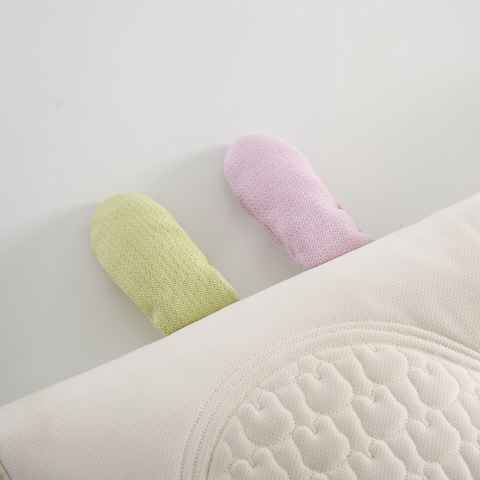 91家纺网 家纺一手货源 找家纺 拾光枕芯 2023新款兔耳朵护颈软枕 2