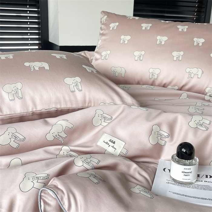 91家纺网 家纺一手货源 找家纺 汇庭 2023新款雅棉春秋被-棚拍 多多象粉