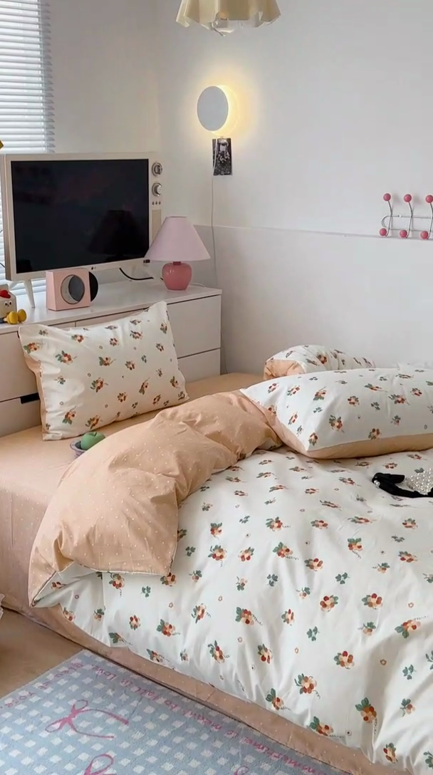 91家纺网 家纺一手货源 找家纺 （总）昔可家纺 2023新款全棉治愈风小碎花四件套