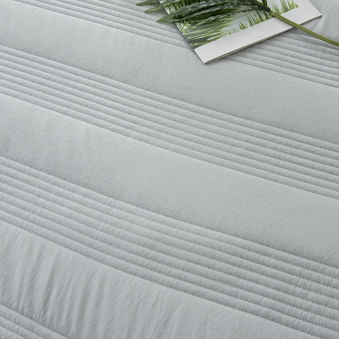 91家纺网 家纺一手货源 找家纺 紫碧螺家纺 2023新款四季棉夹棉系列夏被款 灰