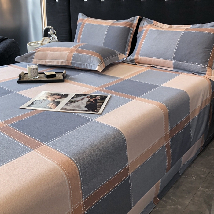 91家纺网 家纺一手货源 找家纺 铭成 2024新款全棉生态喷气加厚磨毛单品床单 伯格