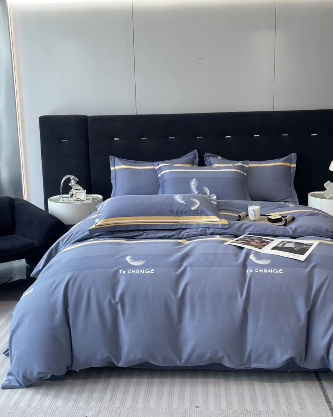 91家纺网 家纺一手货源 找家纺 铭成 2024新款全棉生态喷气加厚磨毛单品被套 风光无限-灰