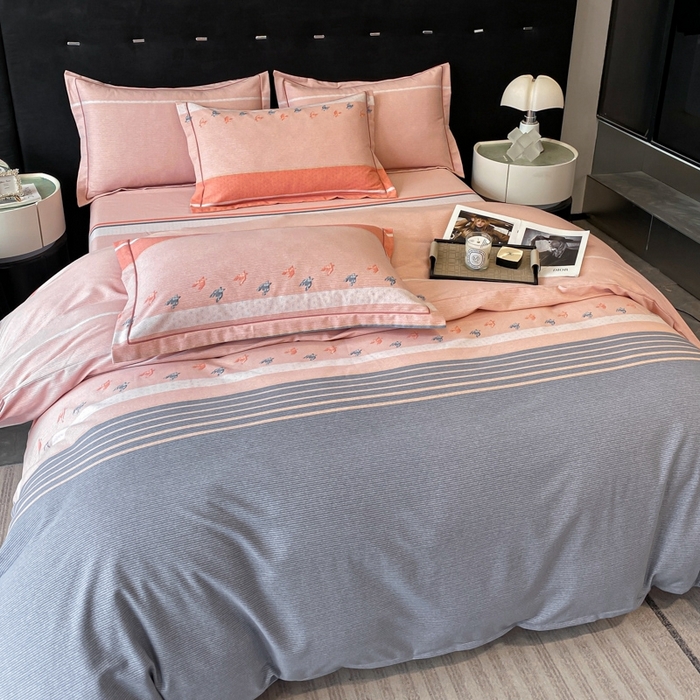 91家纺网 家纺一手货源 找家纺 铭成 2024新款全棉生态喷气加厚磨毛单品被套 布鲁斯