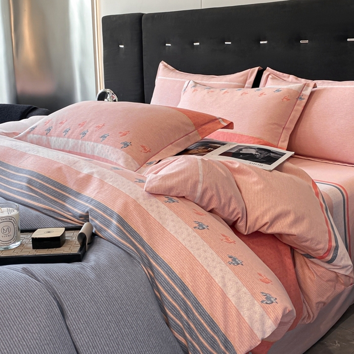 91家纺网 家纺一手货源 找家纺 铭成 2024新款全棉生态喷气加厚磨毛单品被套 布鲁斯