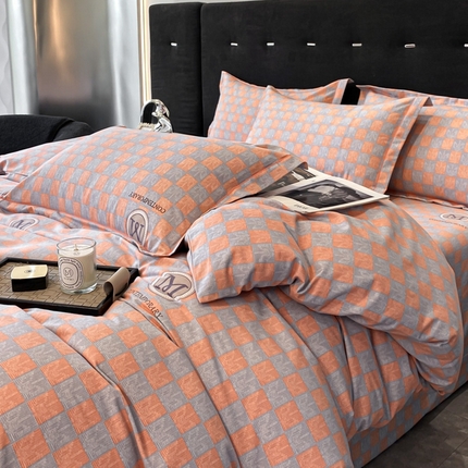 91家纺网 家纺一手货源 找家纺 （总）铭成 2024新款全棉生态喷气加厚磨毛四件套