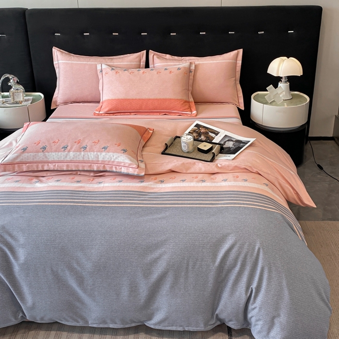 91家纺网 家纺一手货源 找家纺 铭成 2024新款全棉生态喷气加厚磨毛单品被套 布鲁斯