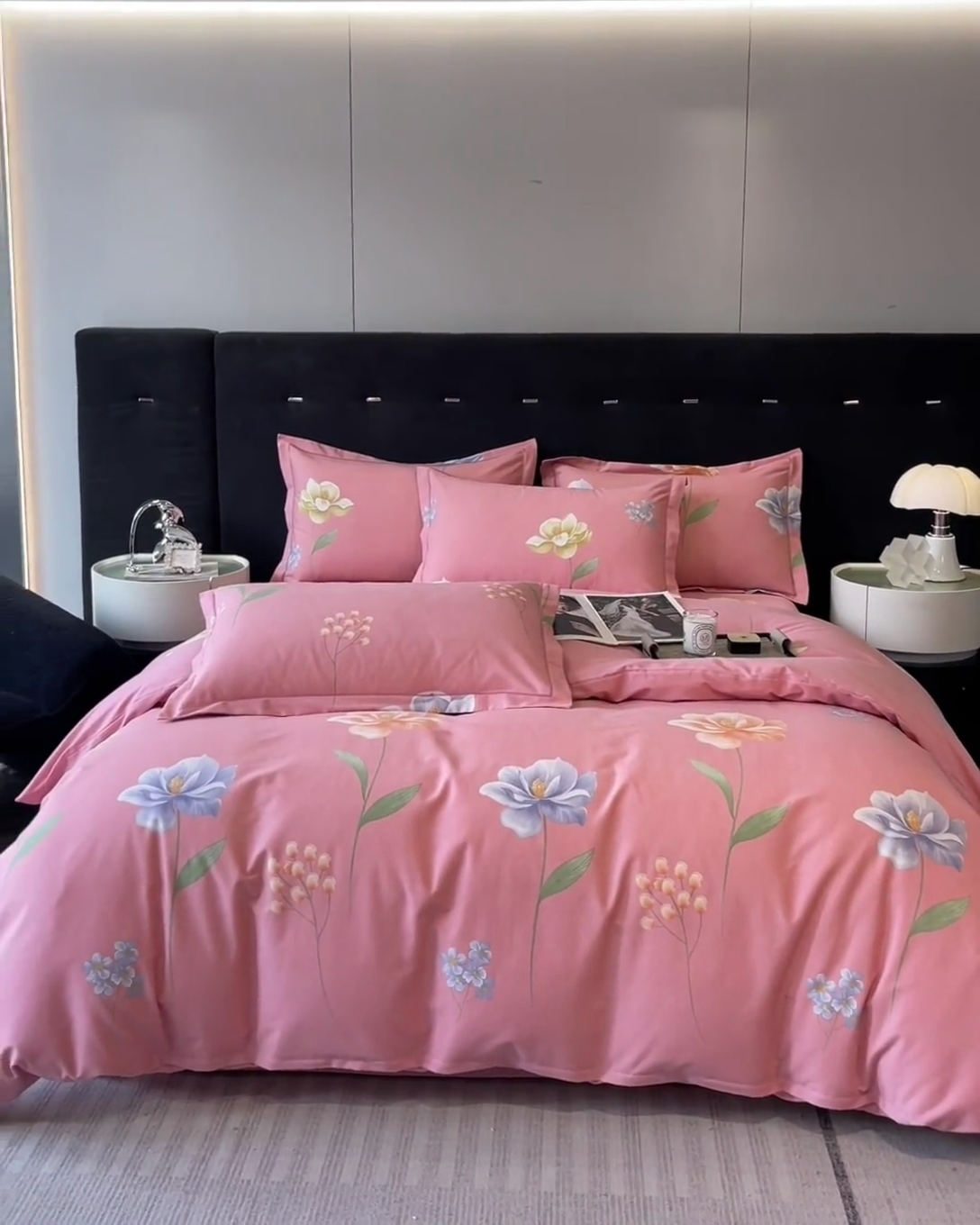 91家纺网 家纺一手货源 找家纺 铭成 2024新款全棉生态喷气加厚磨毛单品被套 瑞丽-粉