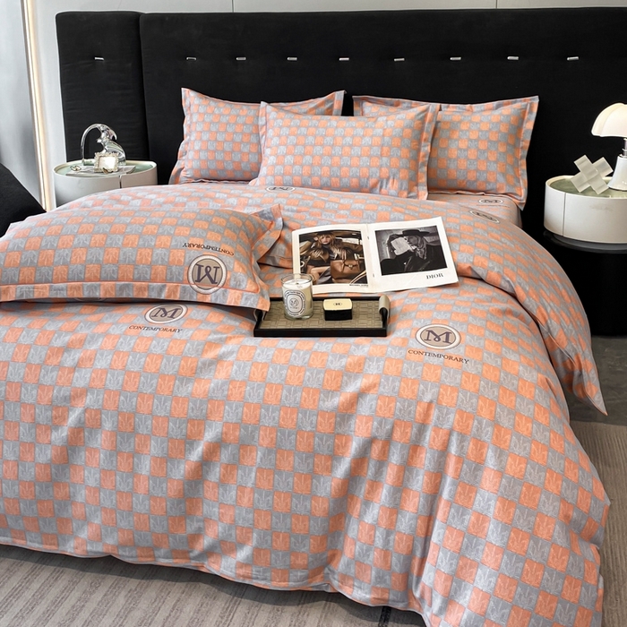 91家纺网 家纺一手货源 找家纺 铭成 2024新款全棉生态喷气加厚磨毛单品被套 祖玛珑-桔