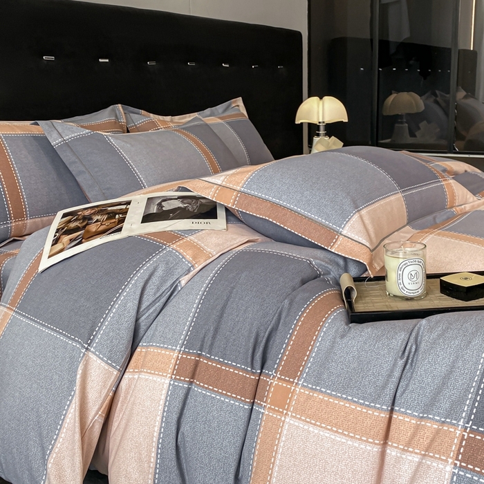 91家纺网 家纺一手货源 找家纺 铭成 2024新款全棉生态喷气加厚磨毛单品被套 伯格