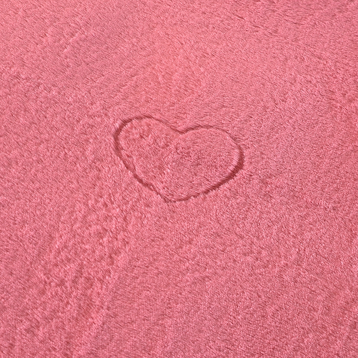 91家纺网 家纺一手货源 找家纺 代芙 2024新款高克重电商直播爆款11斤提花兔毛绒牛奶绒四件套 爱心-豆沙