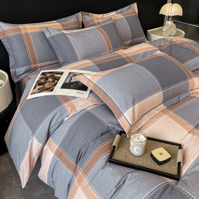 91家纺网 家纺一手货源 找家纺 铭成 2024新款全棉生态喷气加厚磨毛单品被套 伯格