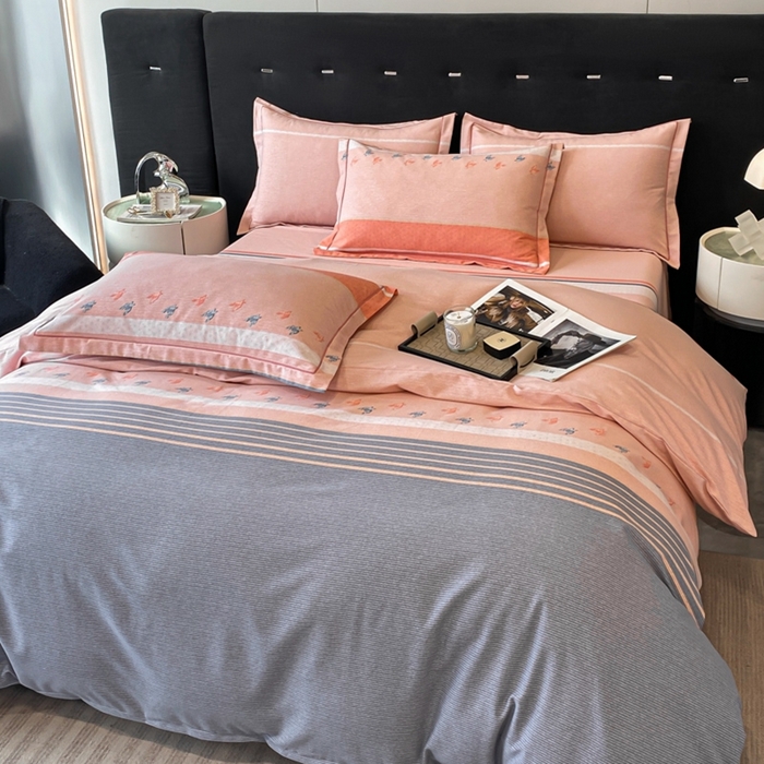 91家纺网 家纺一手货源 找家纺 铭成 2024新款全棉生态喷气加厚磨毛单品被套 布鲁斯