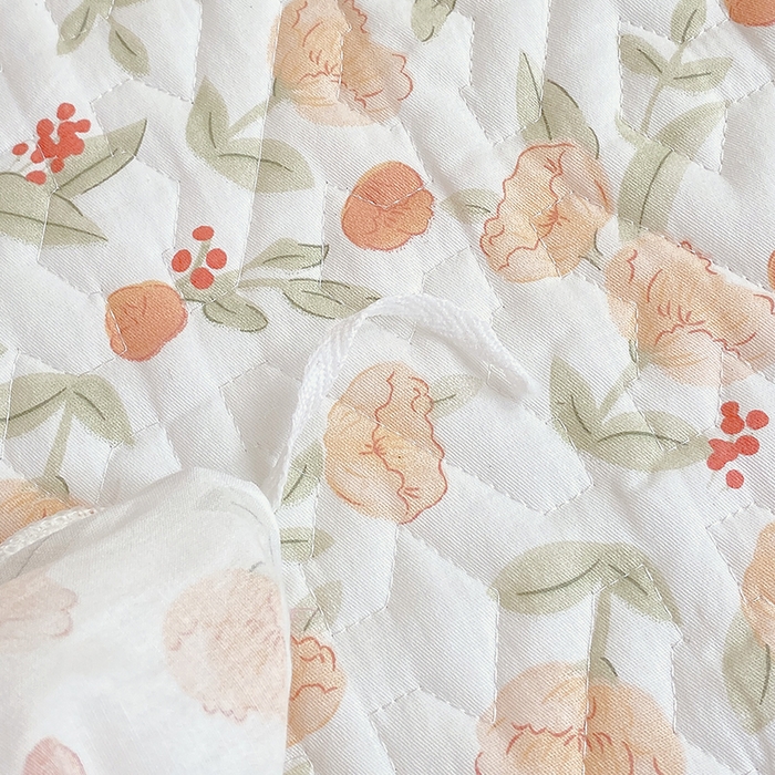 91家纺网 家纺一手货源 找家纺 罗艺轩家纺2024新款全棉蕾丝夹棉床裙忆江南系列-床裙三件套 忆江南~花千朵