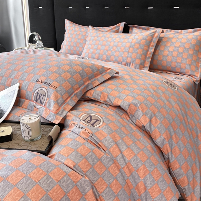 91家纺网 家纺一手货源 找家纺 铭成 2024新款全棉生态喷气加厚磨毛单品被套 祖玛珑-桔