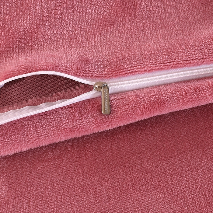 91家纺网 家纺一手货源 找家纺 代芙 2024新款高克重电商直播爆款11斤提花兔毛绒牛奶绒四件套 爱心-豆沙