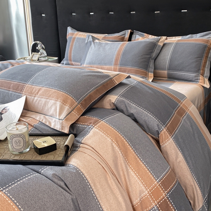 91家纺网 家纺一手货源 找家纺 铭成 2024新款全棉生态喷气加厚磨毛单品被套 伯格