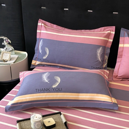 91家纺网 家纺一手货源 找家纺 （总）铭成 2024新款全棉生态喷气加厚磨毛单品枕套