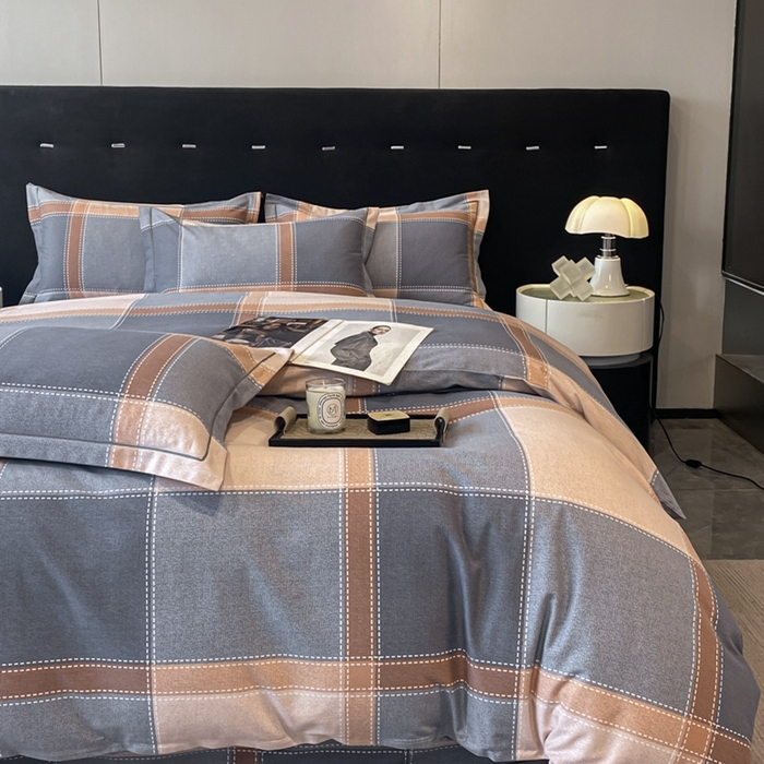 91家纺网 家纺一手货源 找家纺 铭成 2024新款全棉生态喷气加厚磨毛单品被套 伯格