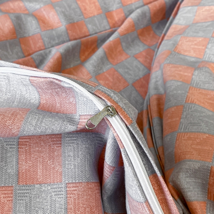 91家纺网 家纺一手货源 找家纺 铭成 2024新款全棉生态喷气加厚磨毛四件套 祖玛珑-桔